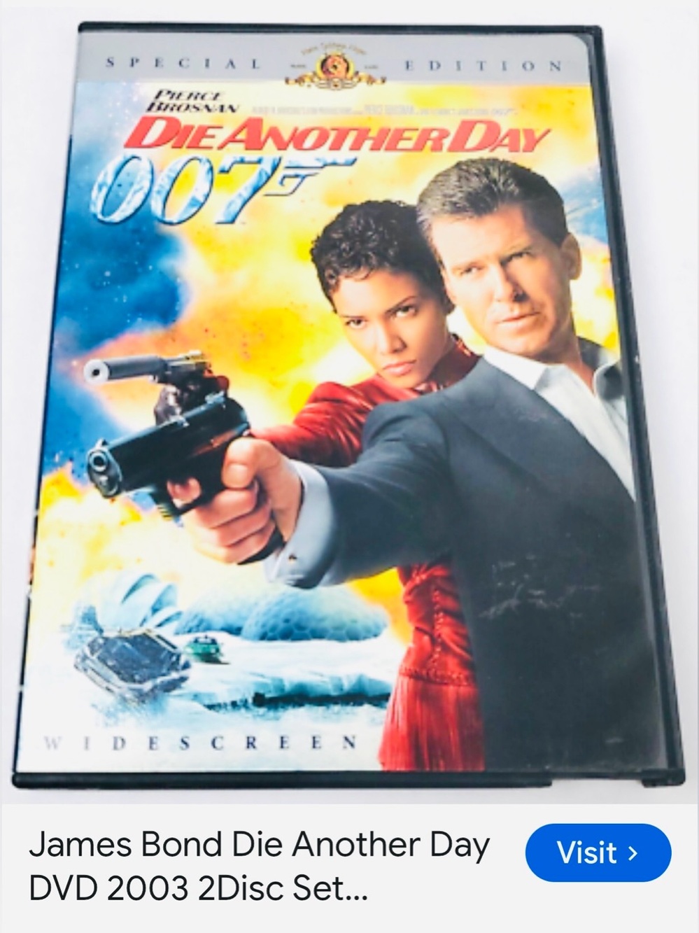 #3390**Die Another Day (Special Edition) DVD - James Bond 007 - Red/Black